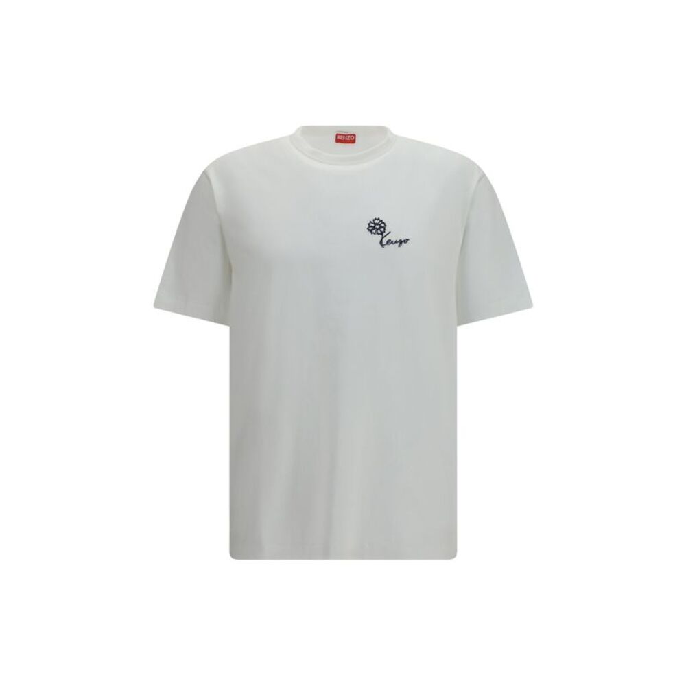 Kenzo Men Kenzo Tulip Embroidered Cotton T-Shirt